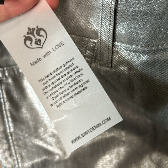 SIWY Los Angeles Hanna the singer not the song metallic jeans - Picture 7 of 16